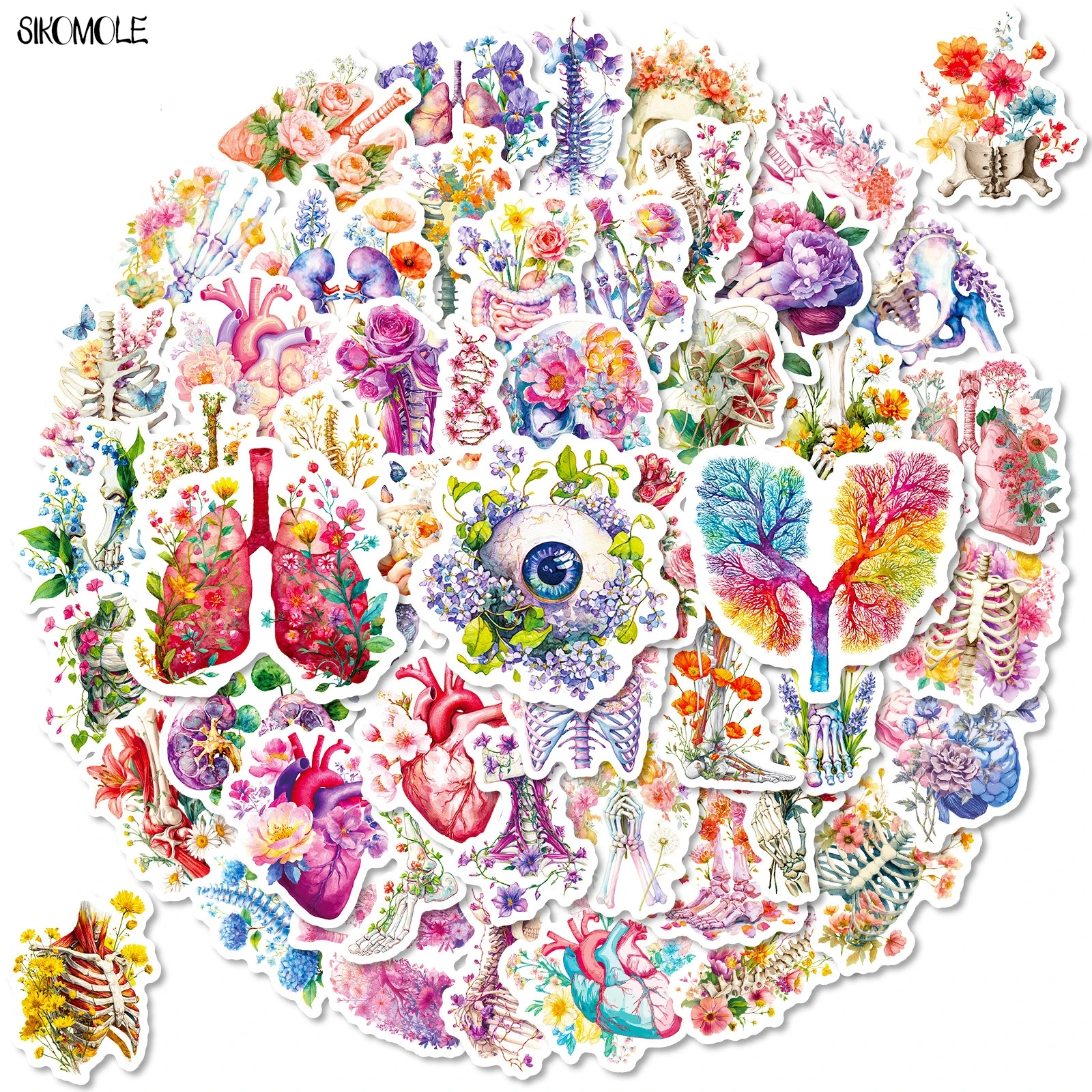 10/30/56PCS Cartoon Human Organ Floral Stickers Aesthetic Flower Medical DIY Kids Toys Guitar Luggage Suitcase Graffiti Sticker
10/30/56PCS Cartoon Human Organ Floral Stickers Aesthetic Flower Medical DIY Kids Toys Guitar Luggage Suitcase Graffiti Sticker