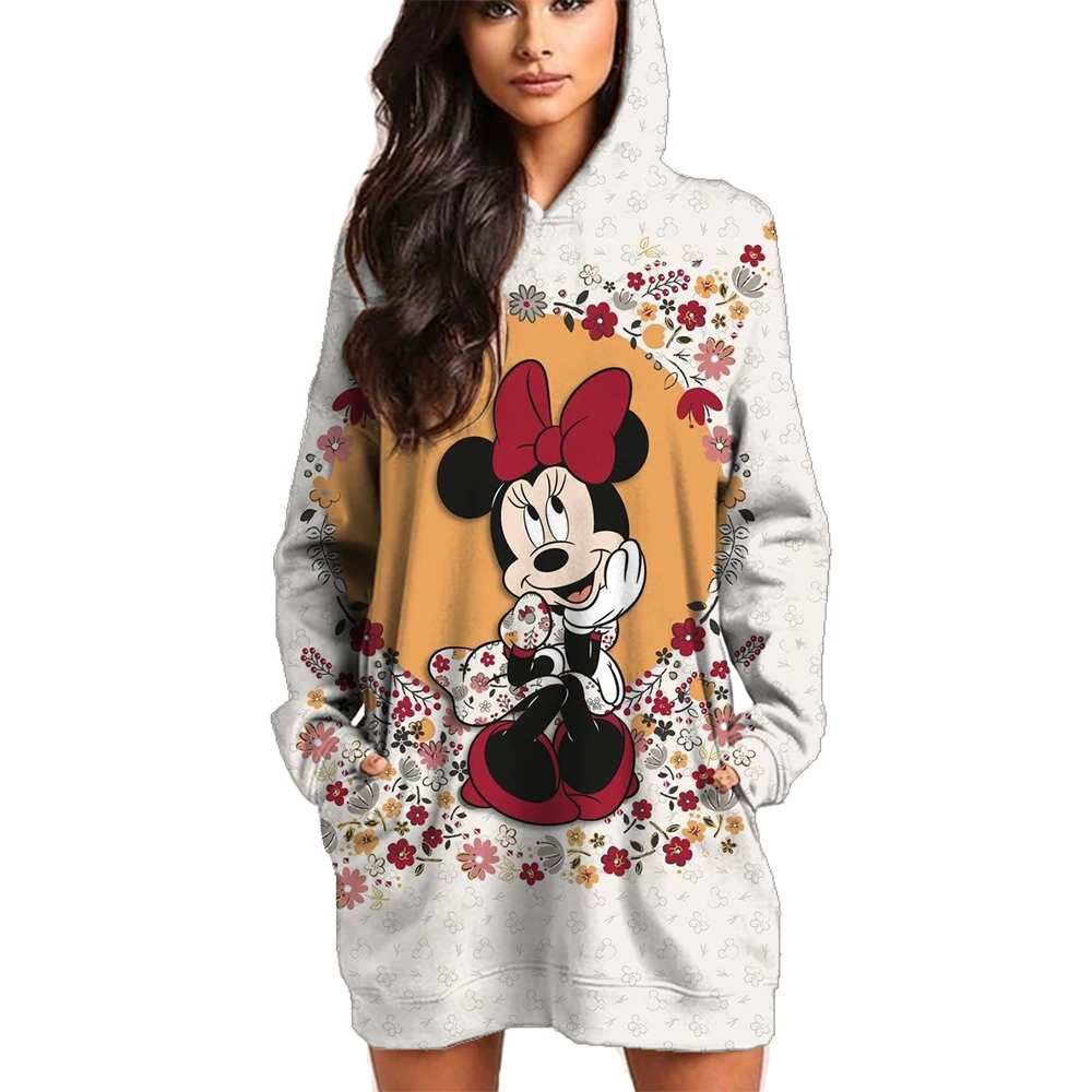 Fashion Design Women's Disney Mickey Mouse Hoodies Autumn Female Casual Long Sleeved Basic Clothes Woman Hoodie dress
Fashion Design Women's Disney Mickey Mouse Hoodies Autumn Female Casual Long Sleeved Basic Clothes Woman Hoodie dress