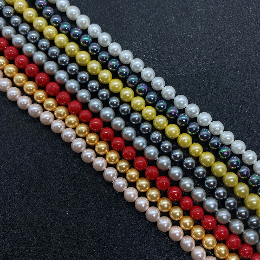 Exquisite Polished Round Shell Beads Colorful 4-12mm Charm Fashion Crafted DIY Necklace Earrings Bracelet Jewelry Accessories
Exquisite Polished Round Shell Beads Colorful 4-12mm Charm Fashion Crafted DIY Necklace Earrings Bracelet Jewelry Accessories