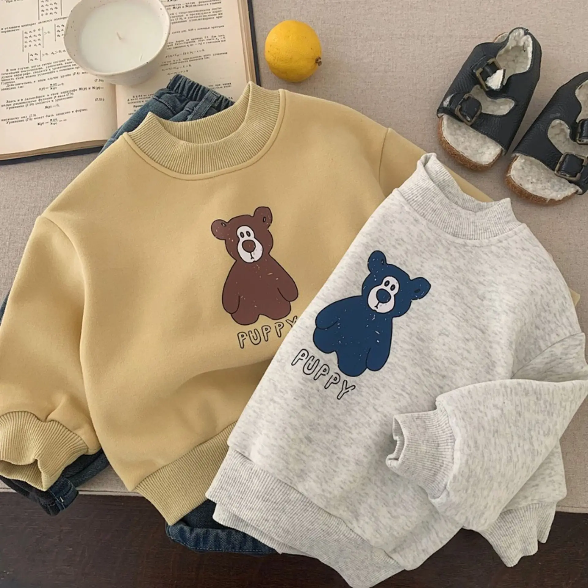 2025 Winter New Boys Girls Cute Cartoon Bear Print Sweatshirt Children Casual Pullover Baby Plus Velvet Thick Tops Kids Clothes
2025 Winter New Boys Girls Cute Cartoon Bear Print Sweatshirt Children Casual Pullover Baby Plus Velvet Thick Tops Kids Clothes