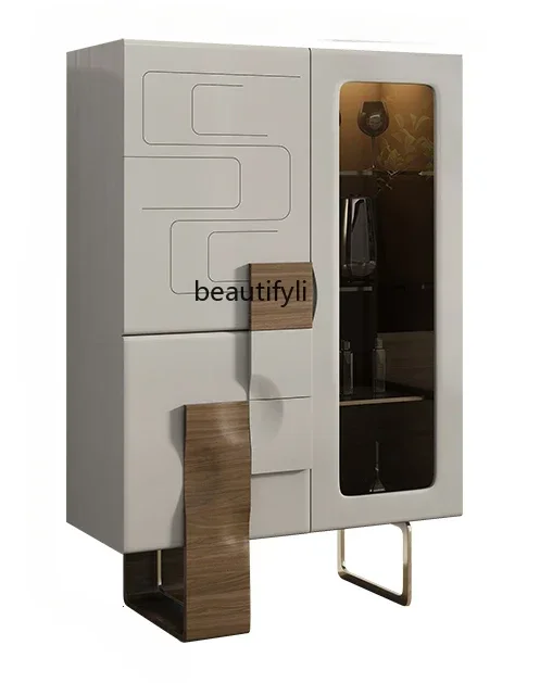 luxury solid wood wine cabinet living room against the wall dining side cabinet, modern simple dining room storage glass cabinet
luxury solid wood wine cabinet living room against the wall dining side cabinet, modern simple dining room storage glass cabinet