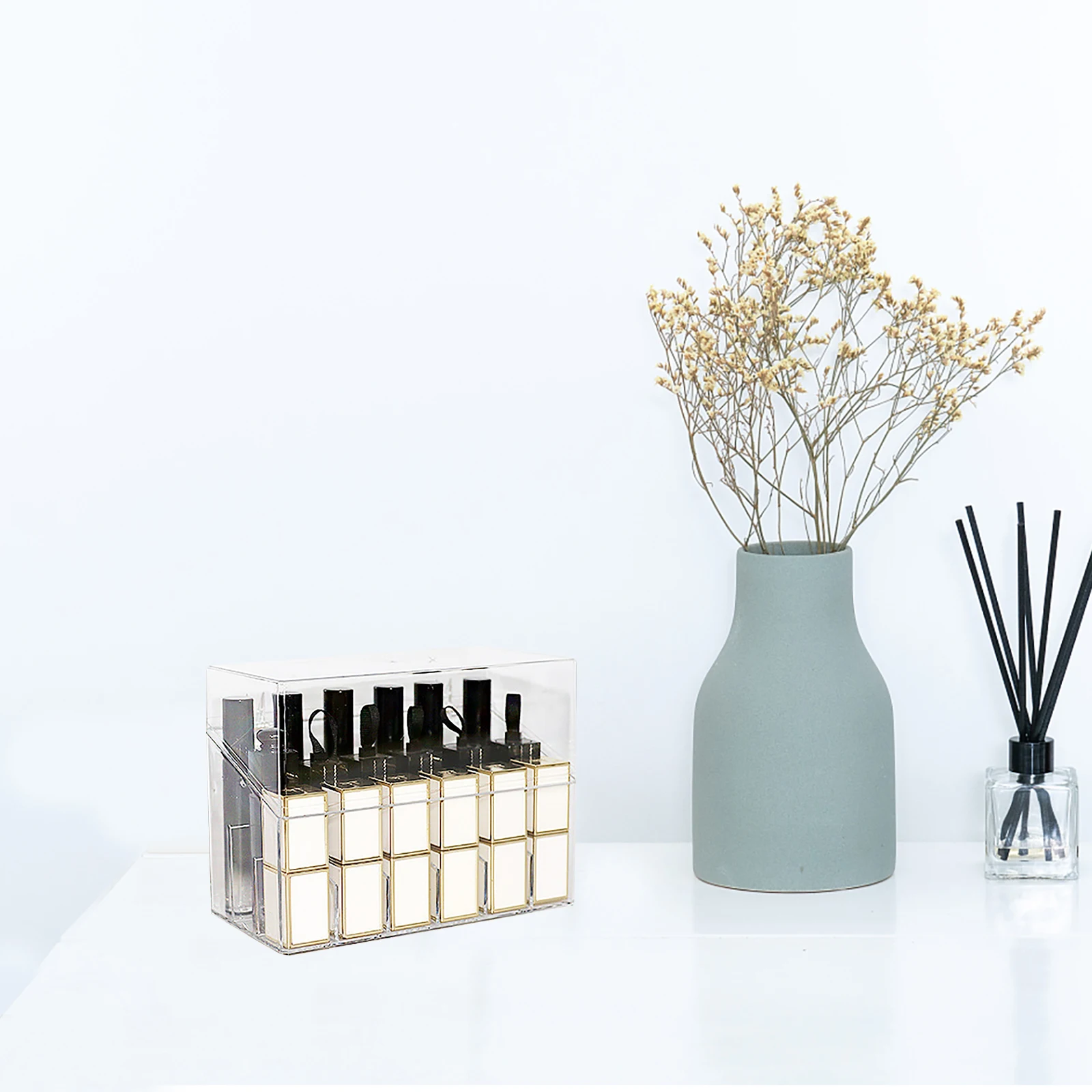 Lipstick Storage Clear Dustproof Desktop Holder for Vanities Lip Gloss Storage Holder Large Capacity Cosmetics Makeup Box
Lipstick Storage Clear Dustproof Desktop Holder for Vanities Lip Gloss Storage Holder Large Capacity Cosmetics Makeup Box