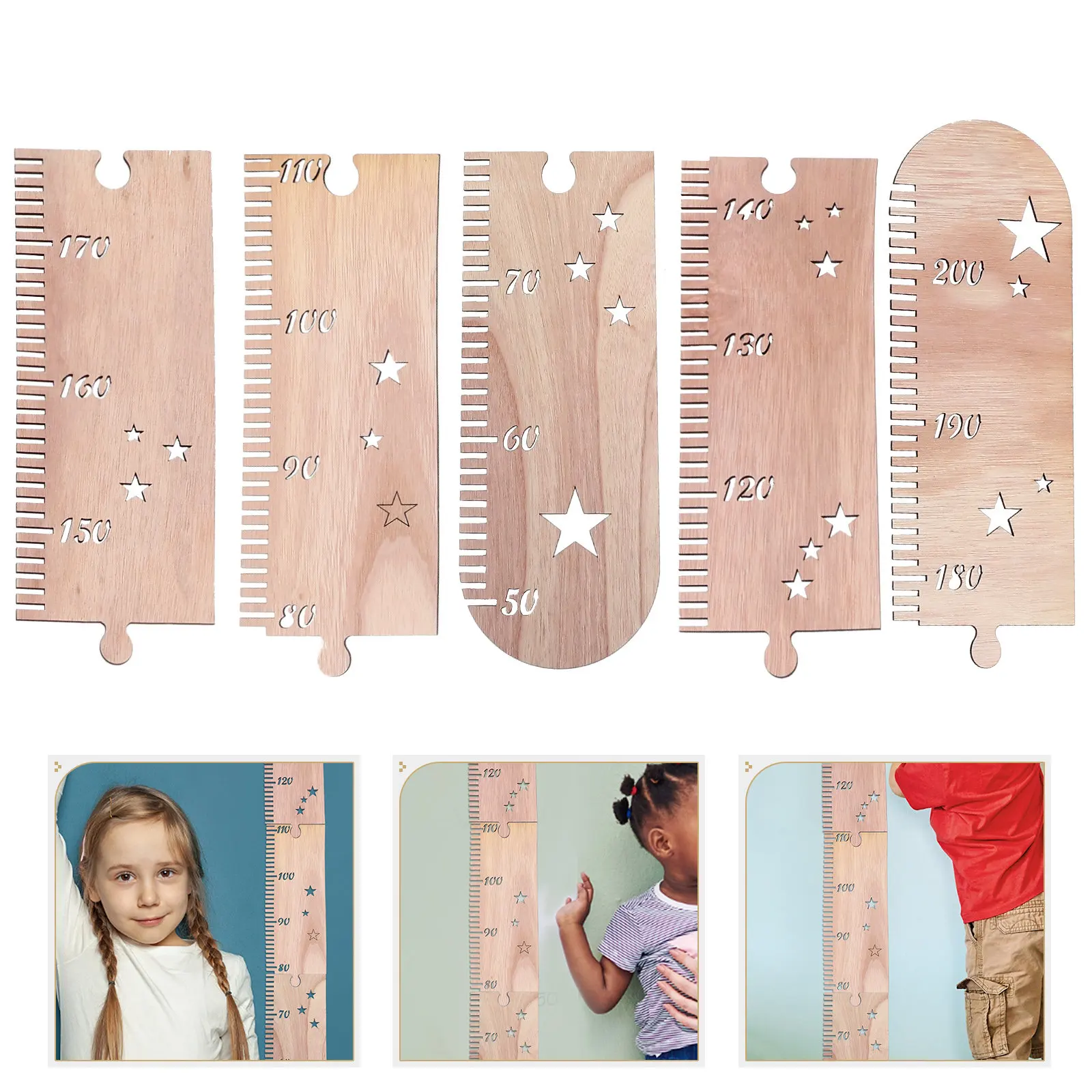 1Set Wooden Star Pattern Growth Height Ruler Wall Hanging Height Measurement Chart for Kids Nursery Room Growth Recording
1Set Wooden Star Pattern Growth Height Ruler Wall Hanging Height Measurement Chart for Kids Nursery Room Growth Recording