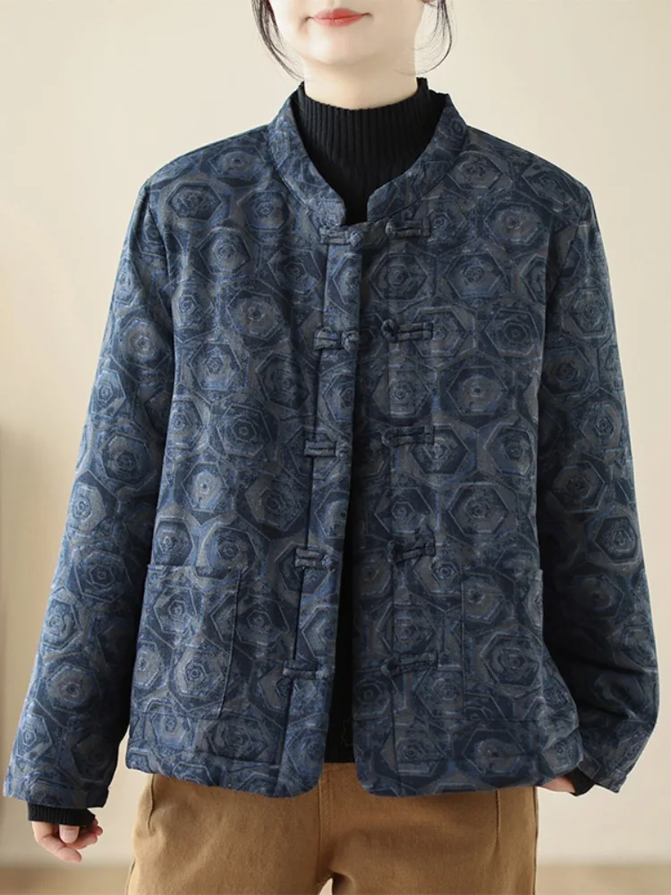 Женская зимняя свободная верхняя одежда Thiened Cotton Jaet, домашняя хлопковая одежда с принтом, теплая верхняя одежда, художественная одежда
Женская зимняя свободная верхняя одежда Thiened Cotton Jaet, домашняя хлопковая одежда с принтом, теплая верхняя одежда, художественная одежда