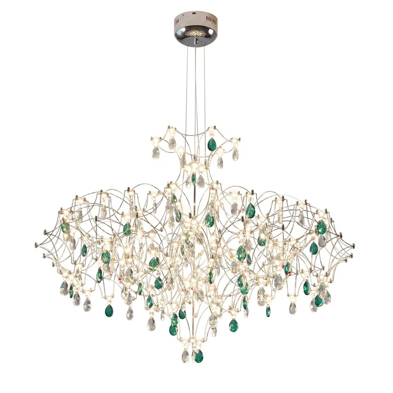 French crystal living room chandelier hall main light atmosphere restaurant
French crystal living room chandelier hall main light atmosphere restaurant