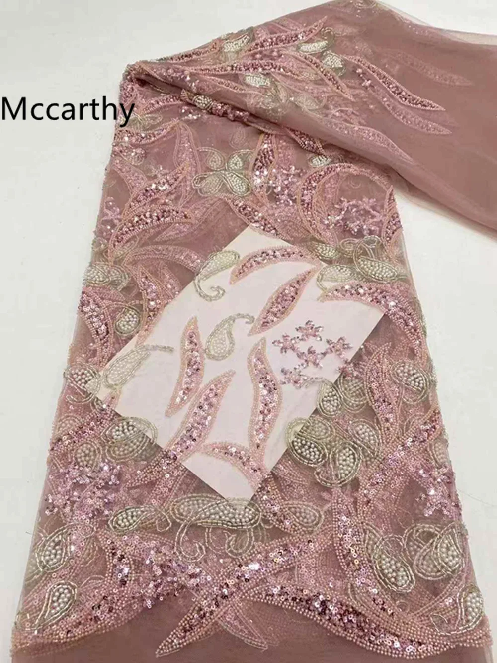 African Mesh Lace Fabric Nigerian Beads Lace Fabric 2025 High Quality French Nigeria Lace Dresses for Women Party Wedding Sewing
African Mesh Lace Fabric Nigerian Beads Lace Fabric 2025 High Quality French Nigeria Lace Dresses for Women Party Wedding Sewing