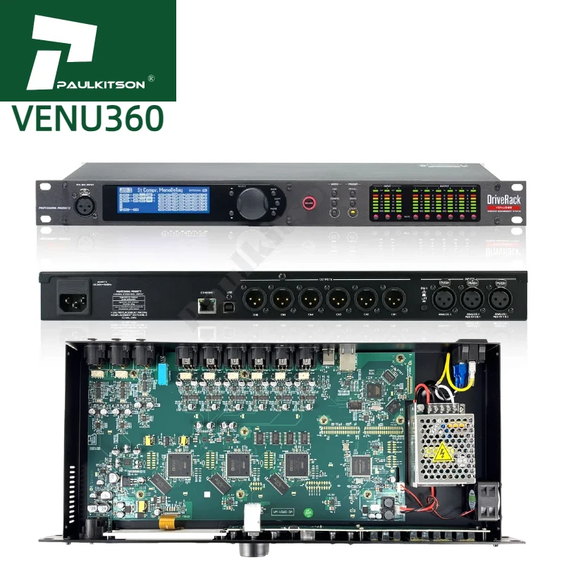 VENU360 3-входной 6-выходной сценический аудиопроцессор, совместимое оригинальное программное обеспечение, аудиодрайвер, стойка, профессиональный динамик, аудиооборудование
VENU360 3-входной 6-выходной сценический аудиопроцессор, совместимое оригинальное программное обеспечение, аудиодрайвер, стойка, профессиональный динамик, аудиооборудование