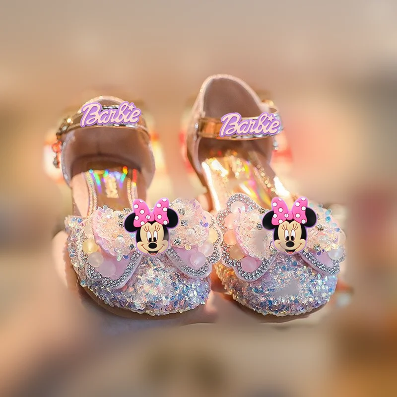 cute Crystal Princess Shoes slippers Disney Mickey Mouse Children Sandals Spring Summer New Girl Versatile Baotou Half Sandals
cute Crystal Princess Shoes slippers Disney Mickey Mouse Children Sandals Spring Summer New Girl Versatile Baotou Half Sandals