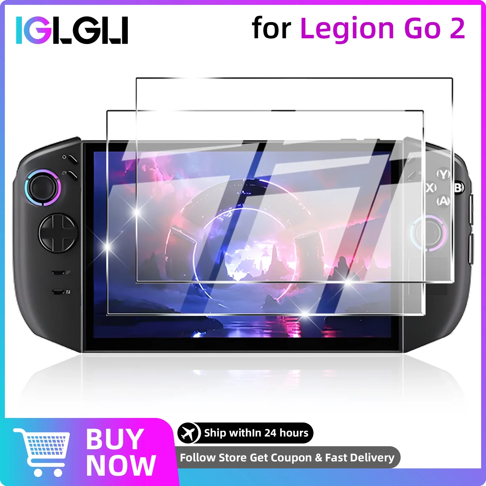 9H Tempered Glass for Lenovo Legion Go 2 Screen Protector, HD Clear Anti-Scratch Protective Film Legion Go2 Console Accessories
9H Tempered Glass for Lenovo Legion Go 2 Screen Protector, HD Clear Anti-Scratch Protective Film Legion Go2 Console Accessories