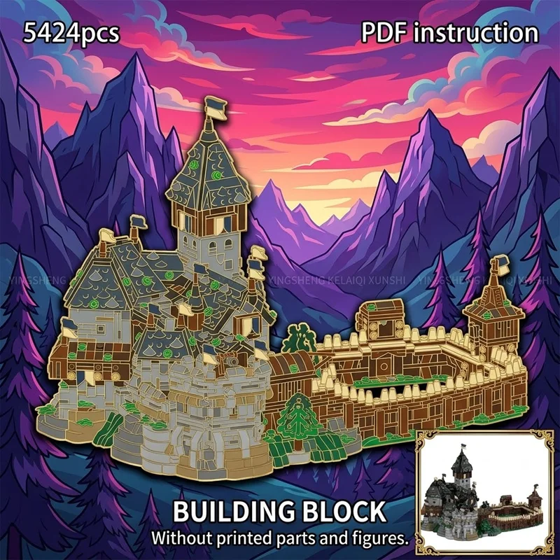 Adult Collector Brick Set MOC European Medieval Castle Building Blocks Duke's Mansion Fortress Architecture Diorama Display
Adult Collector Brick Set MOC European Medieval Castle Building Blocks Duke's Mansion Fortress Architecture Diorama Display