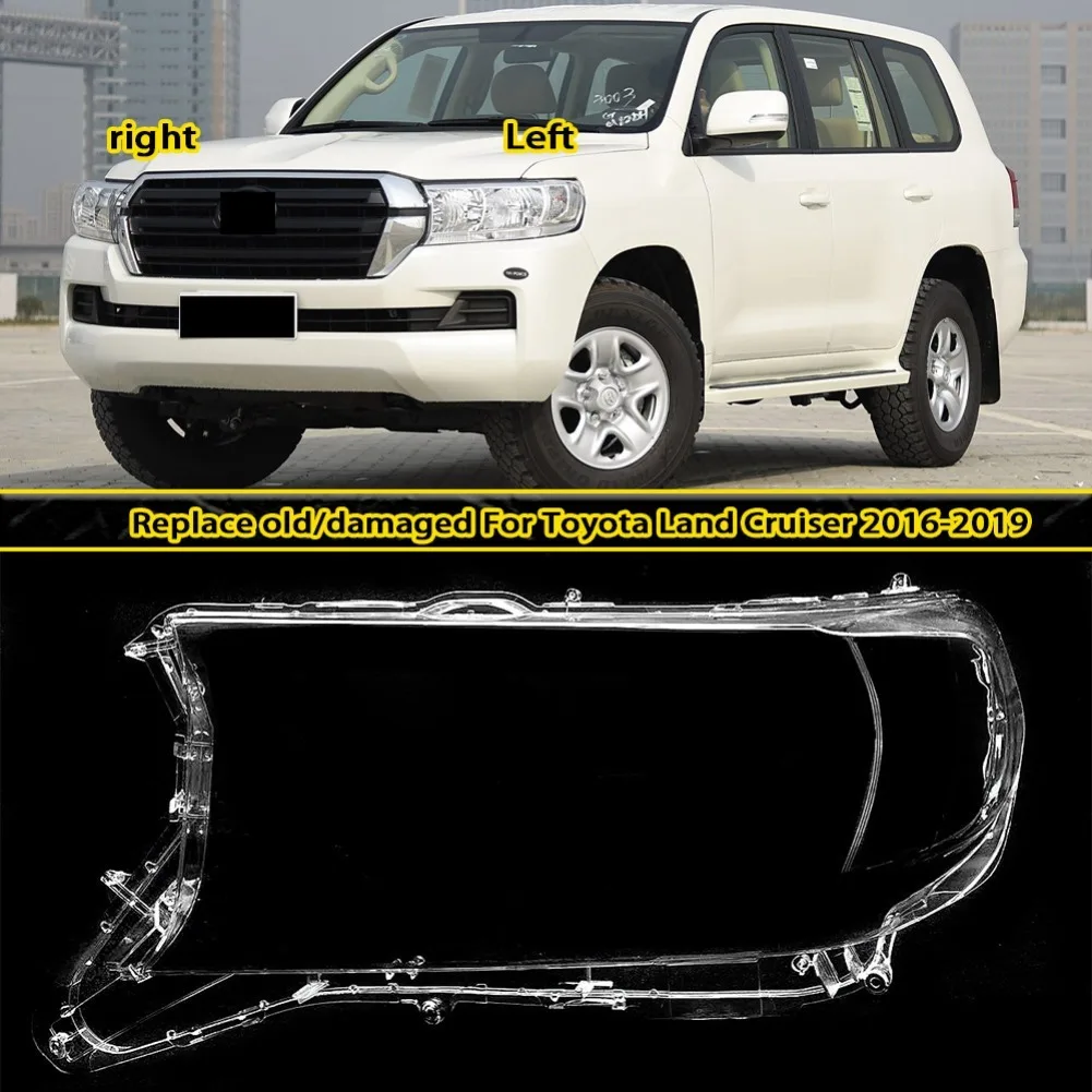 For Toyota Land Cruiser 2016-2019(Middle East Edition)Headlamp Cover Transparent Lampshade Headlight Shell Mask Lens Plexiglass
For Toyota Land Cruiser 2016-2019(Middle East Edition)Headlamp Cover Transparent Lampshade Headlight Shell Mask Lens Plexiglass