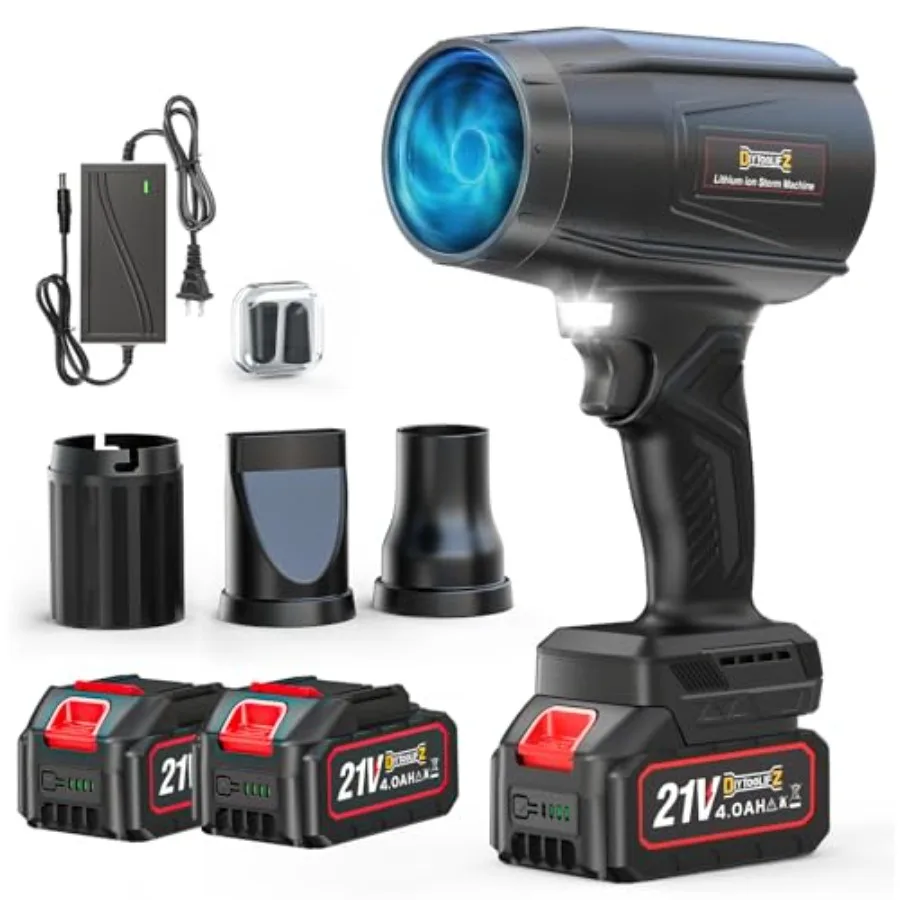 800000 RPM Cordless Leaf Blower with 2x4.0Ah Batteries Brushless Motor Adjustable Speed Lightweight Portable Electric Blower fo
800000 RPM Cordless Leaf Blower with 2x4.0Ah Batteries Brushless Motor Adjustable Speed Lightweight Portable Electric Blower fo