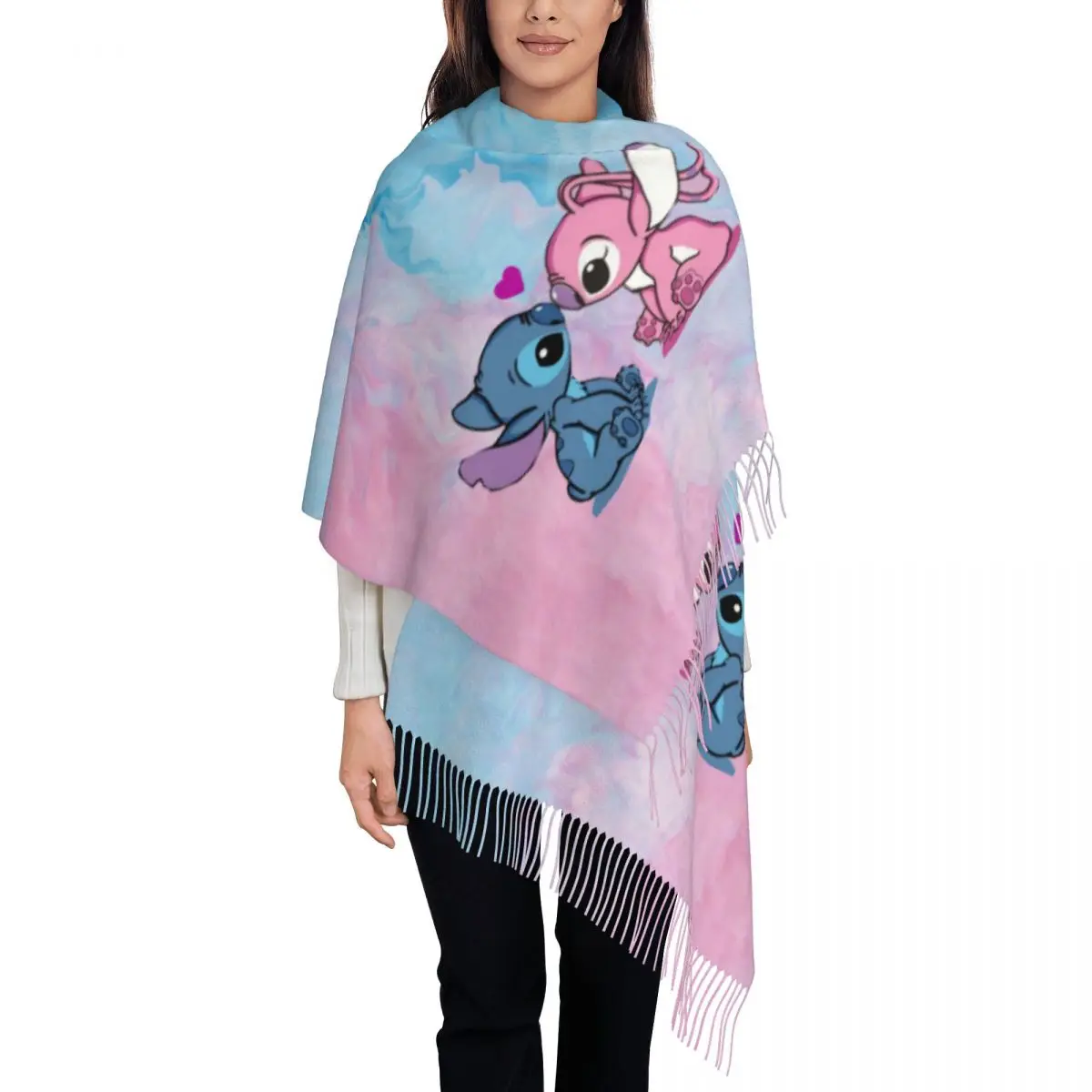 Custom Ladies Long Cartoon Stitch Scarves Women Winter Fall Soft Warm Tassel Shawl Wrap Scarf
Custom Ladies Long Cartoon Stitch Scarves Women Winter Fall Soft Warm Tassel Shawl Wrap Scarf