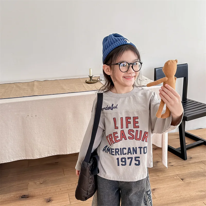 2024 Spring New Children Long Sleeve T Shirts Fashion Letter Print Girls Cotton Bottoming Shirts Kids Casual Tops Baby Clothes
2024 Spring New Children Long Sleeve T Shirts Fashion Letter Print Girls Cotton Bottoming Shirts Kids Casual Tops Baby Clothes