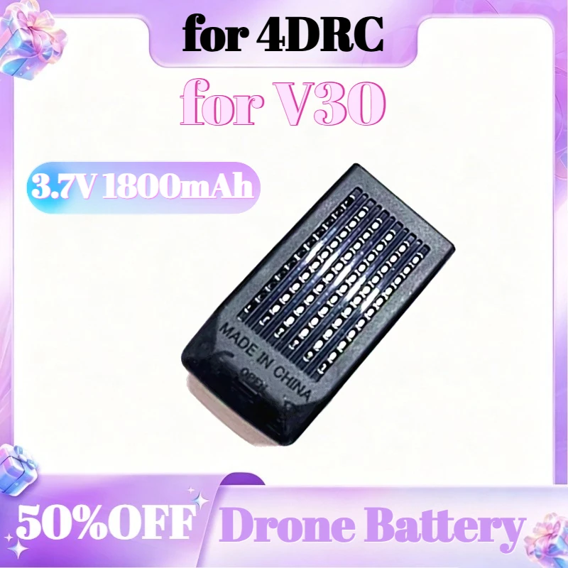 3.7V 1800mAh Upgrade Replacement Rechargeable Battery for 4DRC V30 Mini Drone Battery 4D-V30 Wholesale Drone Parts Accessories
3.7V 1800mAh Upgrade Replacement Rechargeable Battery for 4DRC V30 Mini Drone Battery 4D-V30 Wholesale Drone Parts Accessories