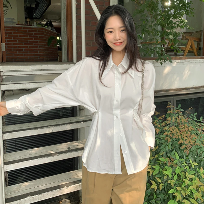 Свободные женские туфли irt Pure Color Inner Wear Faionable Straight Cut Long Sve Korean Sle Commute Wind Button Detail
Свободные женские туфли irt Pure Color Inner Wear Faionable Straight Cut Long Sve Korean Sle Commute Wind Button Detail