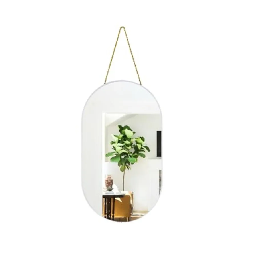 Oval Mirror, Oval Wall Mirror with Lanyard, High Definition Bathroom Mirror for Bathroom, Hallway, Living Room,9.2x15.9inch
Oval Mirror, Oval Wall Mirror with Lanyard, High Definition Bathroom Mirror for Bathroom, Hallway, Living Room,9.2x15.9inch