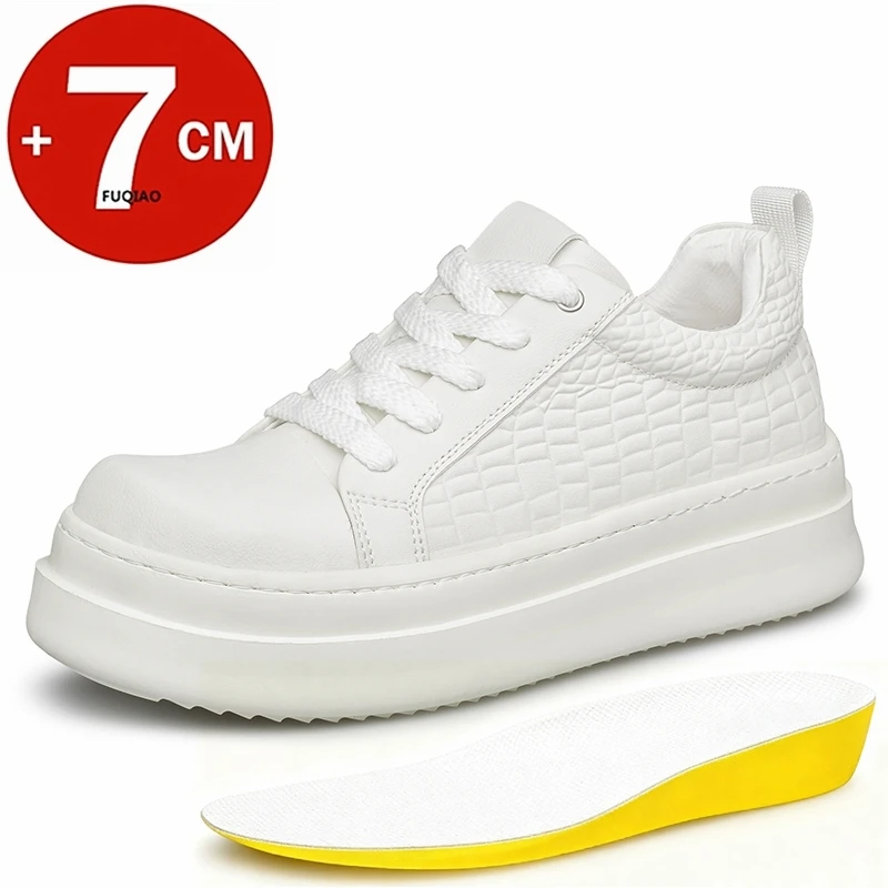 Men's Invisible Elevator Shoes 7cm Height Increase Genuine Leather Casual Sneakers Thick Sole Sports Versatile Platform Shoes
Men's Invisible Elevator Shoes 7cm Height Increase Genuine Leather Casual Sneakers Thick Sole Sports Versatile Platform Shoes