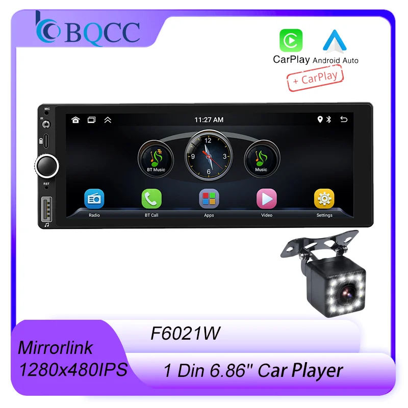 BQCC 1 Din 6,86 "IPS экран беспроводной Android Авто Carplay RDS радио USB BT Громкая связь Быстрая зарядка защита питания Type-c стерео
BQCC 1 Din 6,86 "IPS экран беспроводной Android Авто Carplay RDS радио USB BT Громкая связь Быстрая зарядка защита питания Type-c стерео