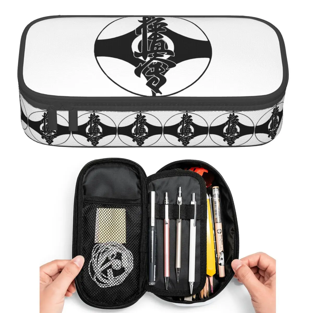 Kyokushin Karate Kanji Taijutsu Pencil Cases for Students Pen Box Pencil Bag Big Capacity Pencil Pouch Pen Holder
Kyokushin Karate Kanji Taijutsu Pencil Cases for Students Pen Box Pencil Bag Big Capacity Pencil Pouch Pen Holder
