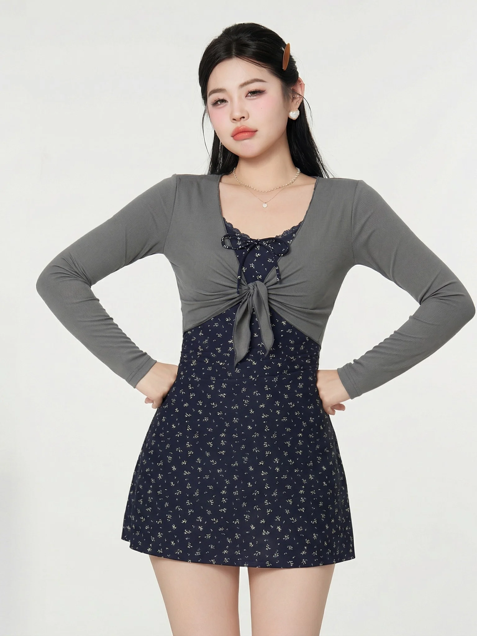 Slimming Effect Pear Shaped Women's Swimsuit Hot Spring Soaking plus Size Casual Long Sleeve round Neck Swimming Costume
Slimming Effect Pear Shaped Women's Swimsuit Hot Spring Soaking plus Size Casual Long Sleeve round Neck Swimming Costume