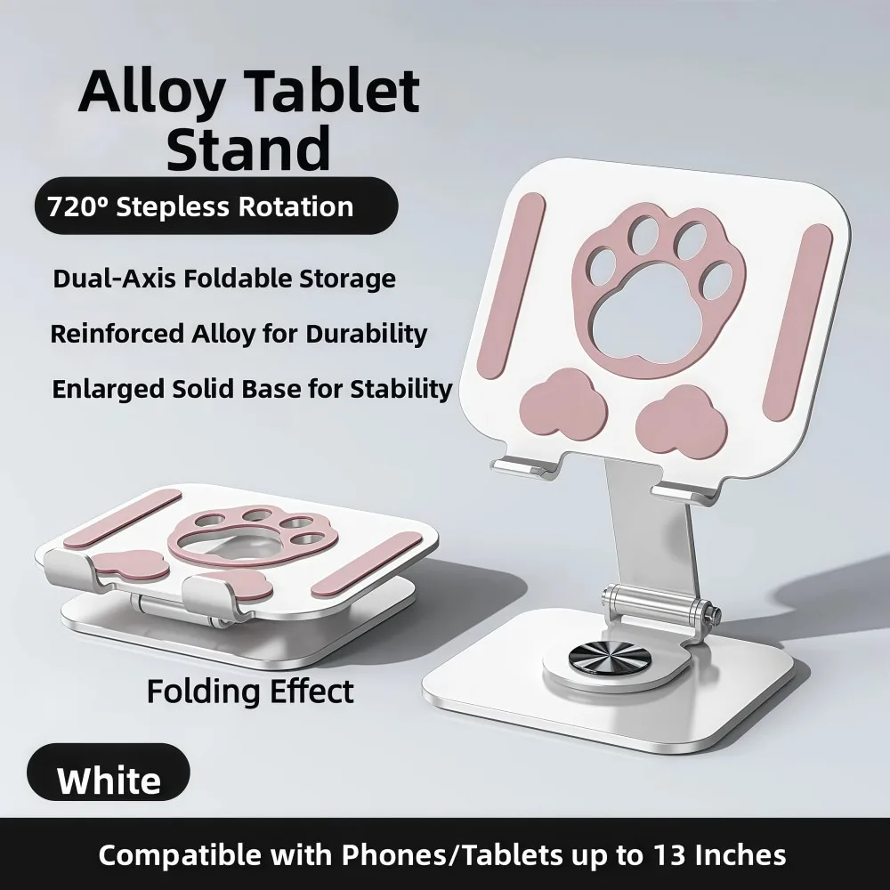 Foldable Cat Claws Tablet Holder 360° Rotation Hollowed-out Alloy Tablet Stand Rotatable Heat Dissipation Phone Stand
Foldable Cat Claws Tablet Holder 360° Rotation Hollowed-out Alloy Tablet Stand Rotatable Heat Dissipation Phone Stand