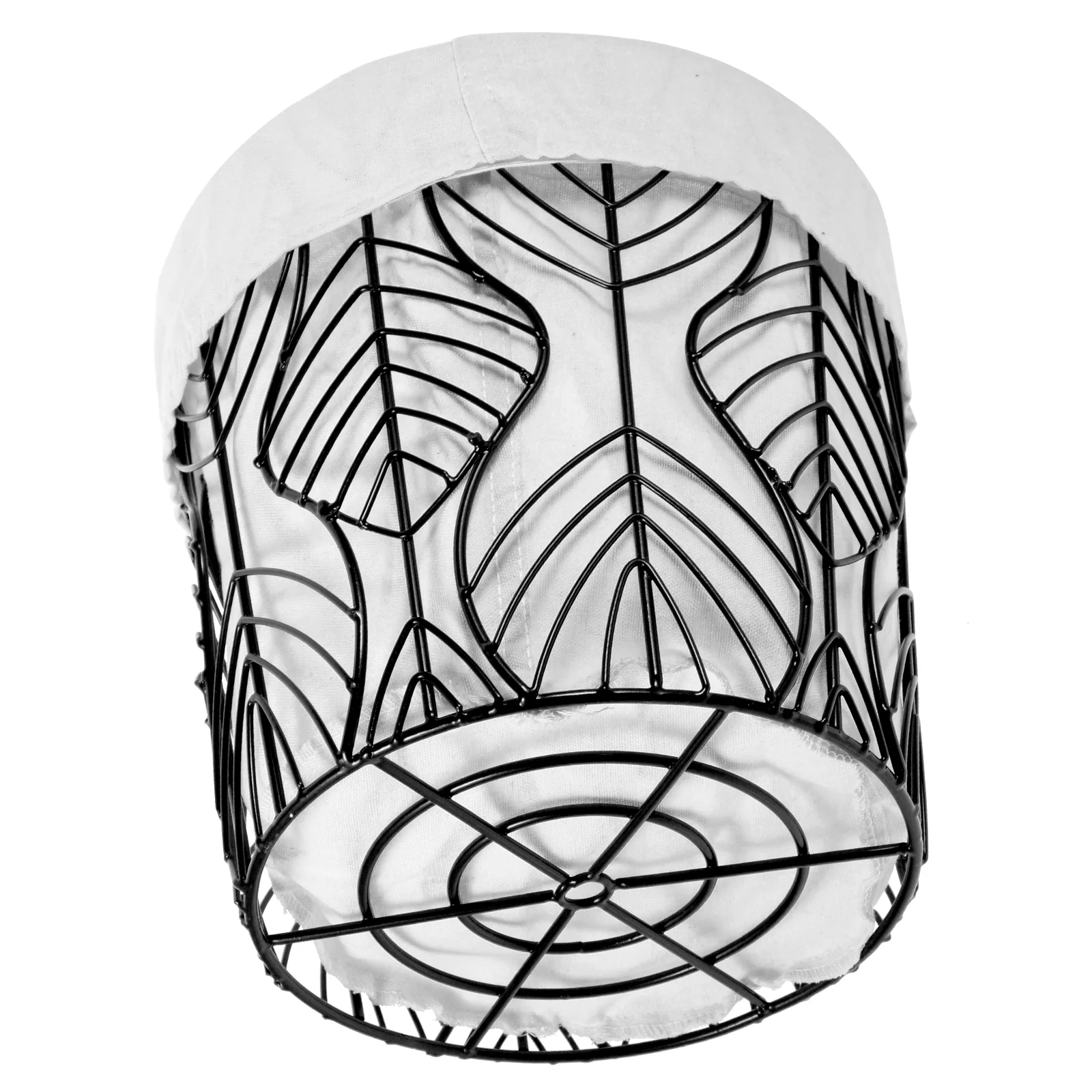 Iron Wire Storage Basket Large Capacity Removable Cloth Lining Black Color Metal Wire Weaving Leaf Shape Nordic Style Laundry
Iron Wire Storage Basket Large Capacity Removable Cloth Lining Black Color Metal Wire Weaving Leaf Shape Nordic Style Laundry