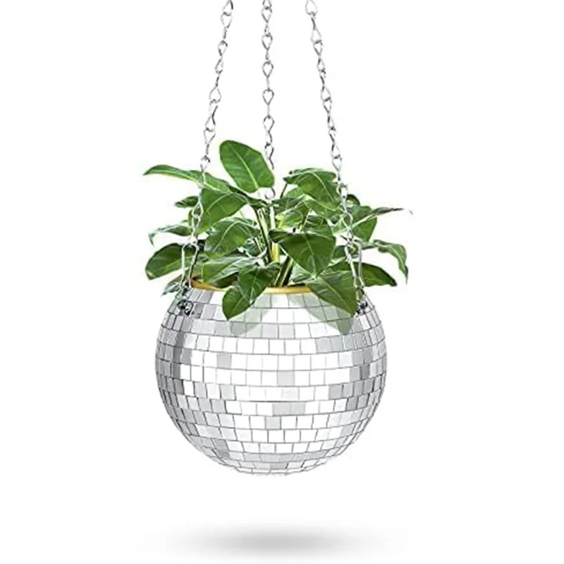 Disco Ball Planter Gardening Creative Hanging Basket Mirror Ball Flower Pot Disco Flower Pot
Disco Ball Planter Gardening Creative Hanging Basket Mirror Ball Flower Pot Disco Flower Pot