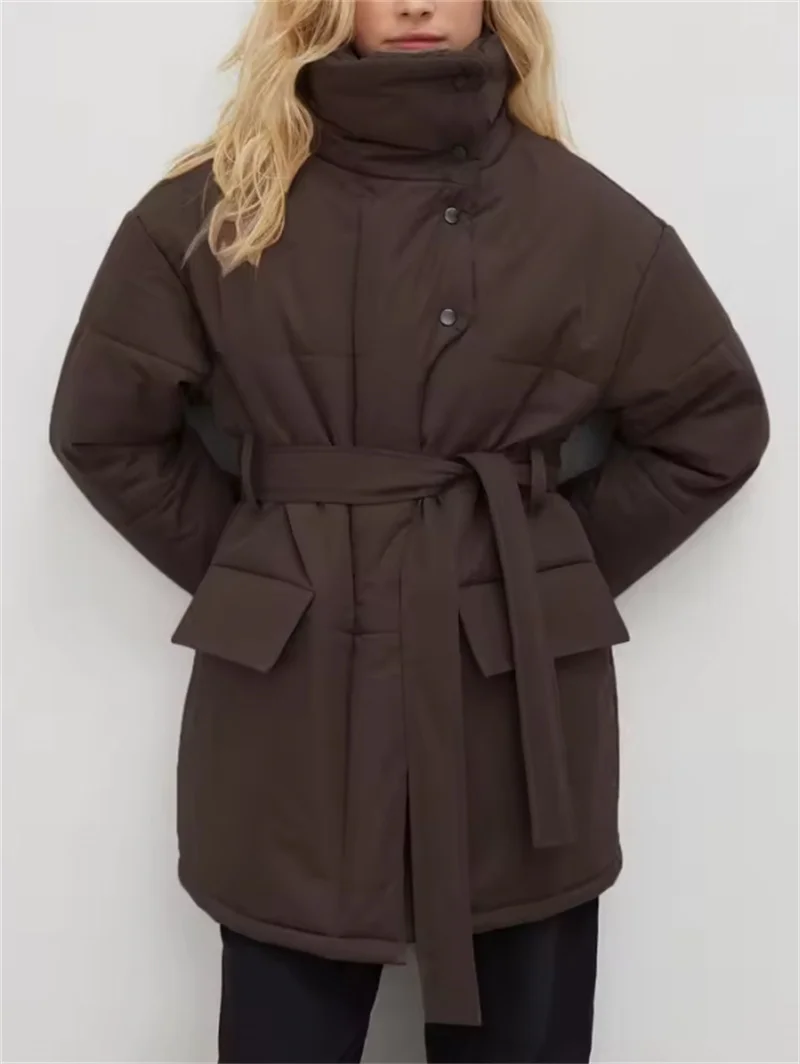 Женские теплые хлопковые куртки-пуховики, стеганая куртка, женские зимние свободные парки, пальто, винтажная верхняя одежда с поясом, офисные пуховики 
Женские теплые хлопковые куртки-пуховики, стеганая куртка, женские зимние свободные парки, пальто, винтажная верхняя одежда с поясом, офисные пуховики