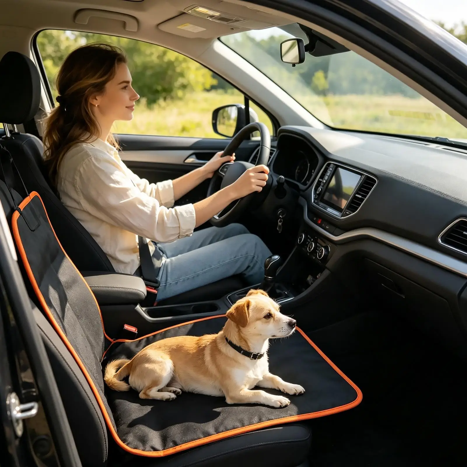 Dog Seat Cover Stain Resistant Universal Waterproof Pad Pet Car Seat Cover for Passenger Truck SUV Travel Road Trip Daily
Dog Seat Cover Stain Resistant Universal Waterproof Pad Pet Car Seat Cover for Passenger Truck SUV Travel Road Trip Daily