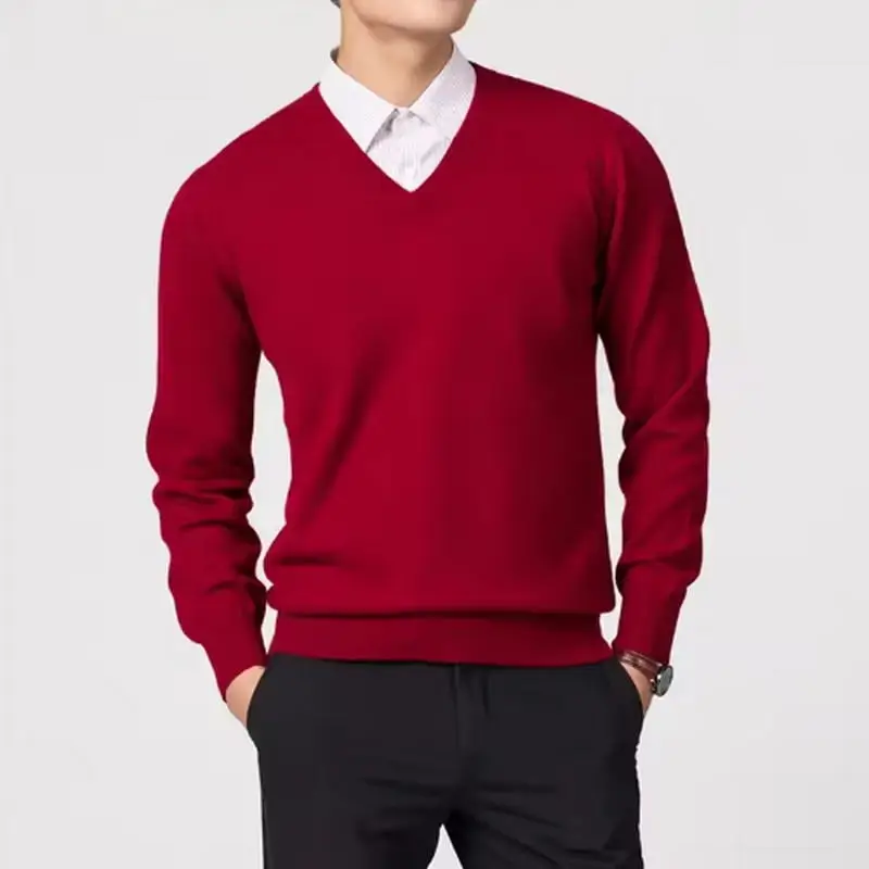 Wool Men's Sweaters V-neck Pullovers Cashmere Knitting Hot Sale Spring Autumn Sweaters Knitwear High Quality Jumpers Clothes
Wool Men's Sweaters V-neck Pullovers Cashmere Knitting Hot Sale Spring Autumn Sweaters Knitwear High Quality Jumpers Clothes