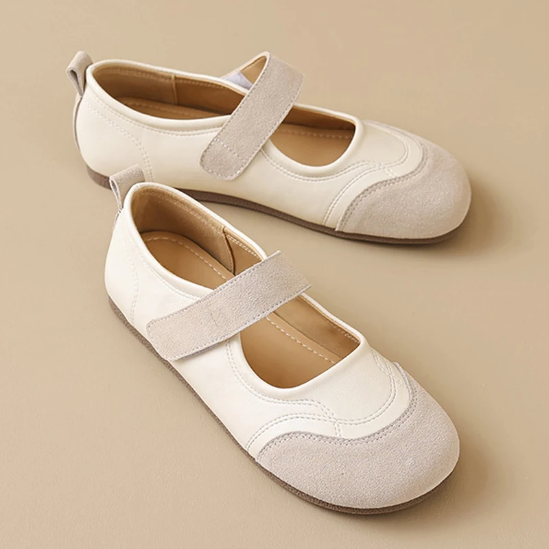 Балетки на плоской подошве, женские лоскутные туфли с круглым носком, кожаные неглубокие лоферы, винтажные шлепанцы Мэри Джейн на плоской подошве, оверсайз, абрикосовый коричневый
Балетки на плоской подошве, женские лоскутные туфли с круглым носком, кожаные неглубокие лоферы, винтажные шлепанцы Мэри Джейн на плоской подошве, оверсайз, абрикосовый коричневый