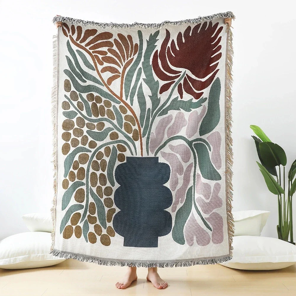 Blanket Wall CarpetFloral Daisy Pattern Woven Throw Sofa Bed Room Decor Tassel Thread Blanket Large Throw Tapestry Picnic Mat
Blanket Wall CarpetFloral Daisy Pattern Woven Throw Sofa Bed Room Decor Tassel Thread Blanket Large Throw Tapestry Picnic Mat