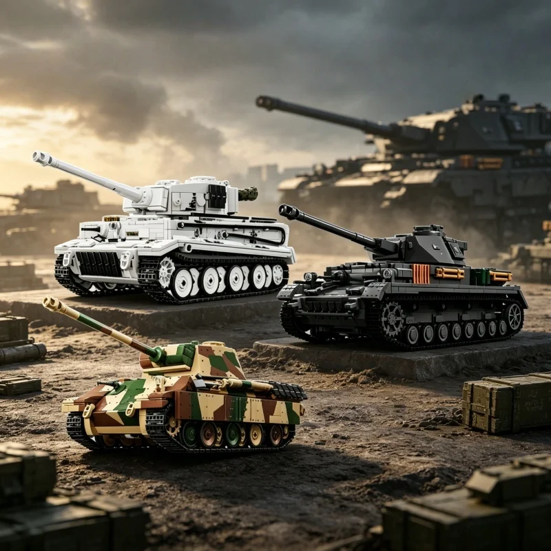 Brand New Classic Medium-Sized Tank Model Building Block Toy Tiger Tank Boys' Toy Children's Gift
Brand New Classic Medium-Sized Tank Model Building Block Toy Tiger Tank Boys' Toy Children's Gift