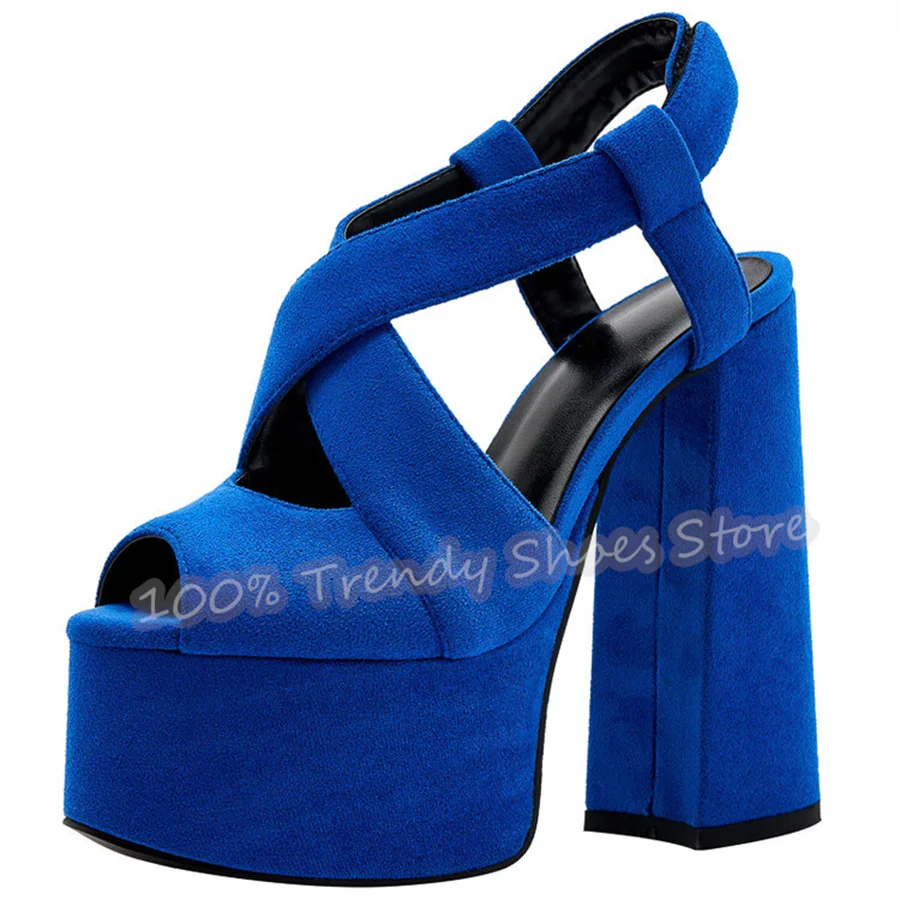 Sexy Peep Toe Platform Cross Strap Women Sandals Chunky Heel Ankel Buckle Strap Gladiator Shoes Lady Nightclub Party Dress Pumps
Sexy Peep Toe Platform Cross Strap Women Sandals Chunky Heel Ankel Buckle Strap Gladiator Shoes Lady Nightclub Party Dress Pumps