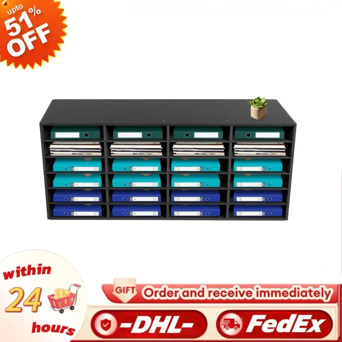 24-Slot PVC Mail Sorter Organizer 5kg Load Document File Shelf 6 Rows 4 Columns File Sorting Cabinet 39.4in Home/Office Modern
24-Slot PVC Mail Sorter Organizer 5kg Load Document File Shelf 6 Rows 4 Columns File Sorting Cabinet 39.4in Home/Office Modern