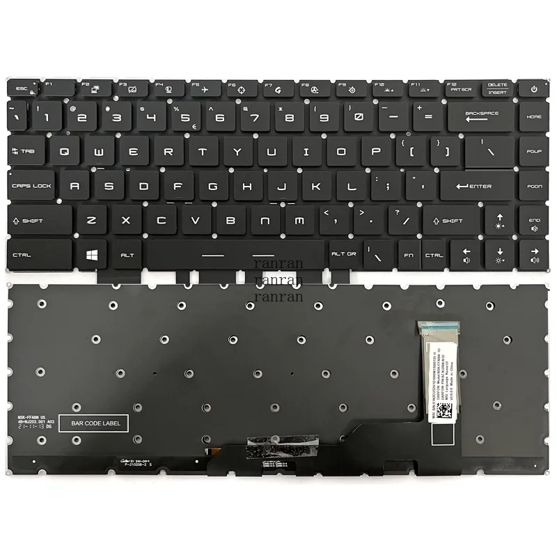 US Keyboard For MSI Modern 14 B11MOU MS-14D3 1562 Stealth 15M A11SEK Summit E15 A11SCST
US Keyboard For MSI Modern 14 B11MOU MS-14D3 1562 Stealth 15M A11SEK Summit E15 A11SCST