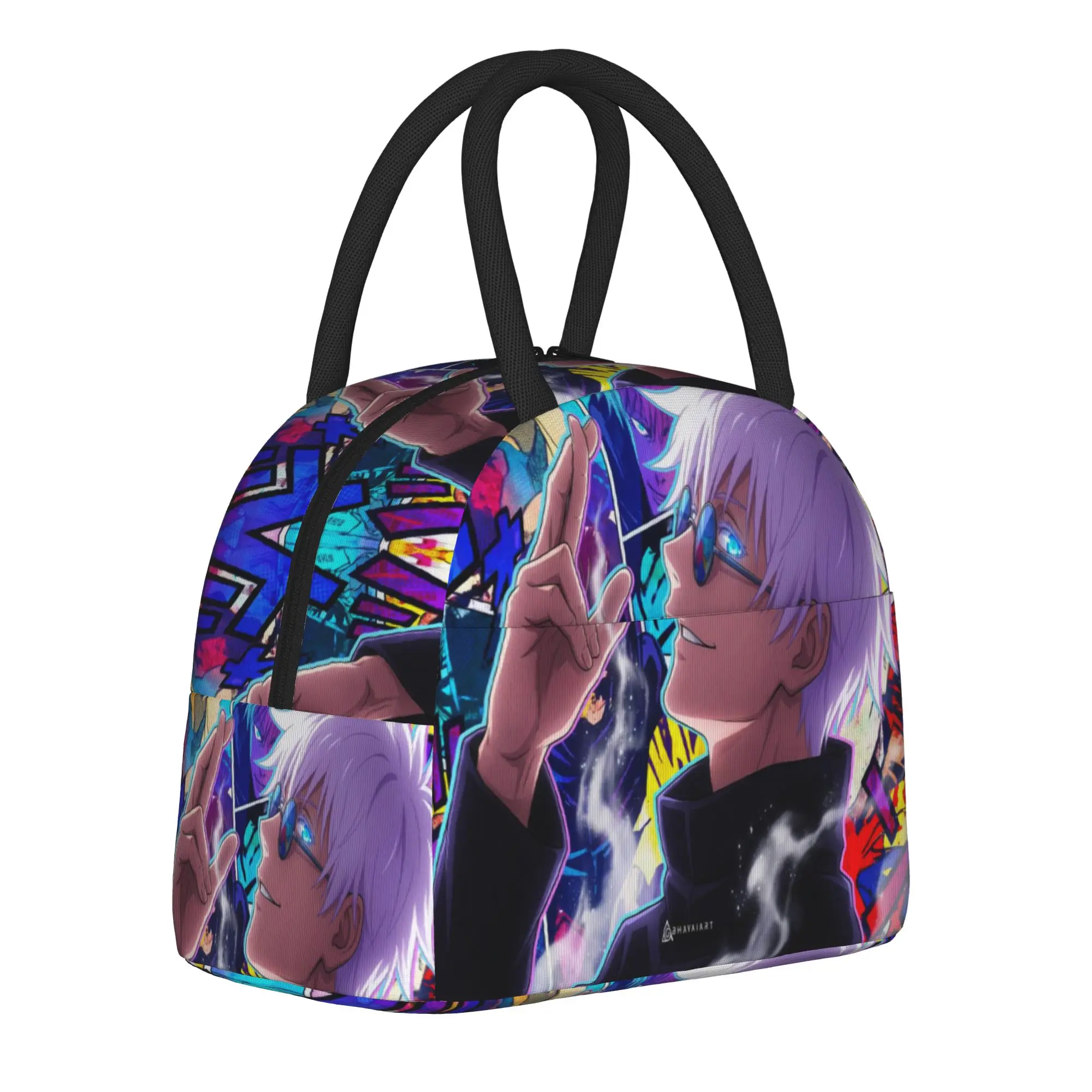 Jujutsus Kaisens Thermal Insulated Lunch Bag for School Portable Bento Box Men Women Thermal Cooler Lunch Boxes
Jujutsus Kaisens Thermal Insulated Lunch Bag for School Portable Bento Box Men Women Thermal Cooler Lunch Boxes