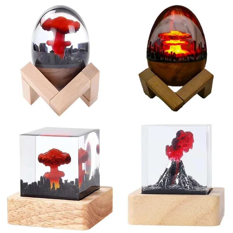 Egg-shaped Imitation Nuclear Explosion Mushroom Cloud Night Light Creative Office Desktop Decoration Resin Craft Gift Decoration
Egg-shaped Imitation Nuclear Explosion Mushroom Cloud Night Light Creative Office Desktop Decoration Resin Craft Gift Decoration