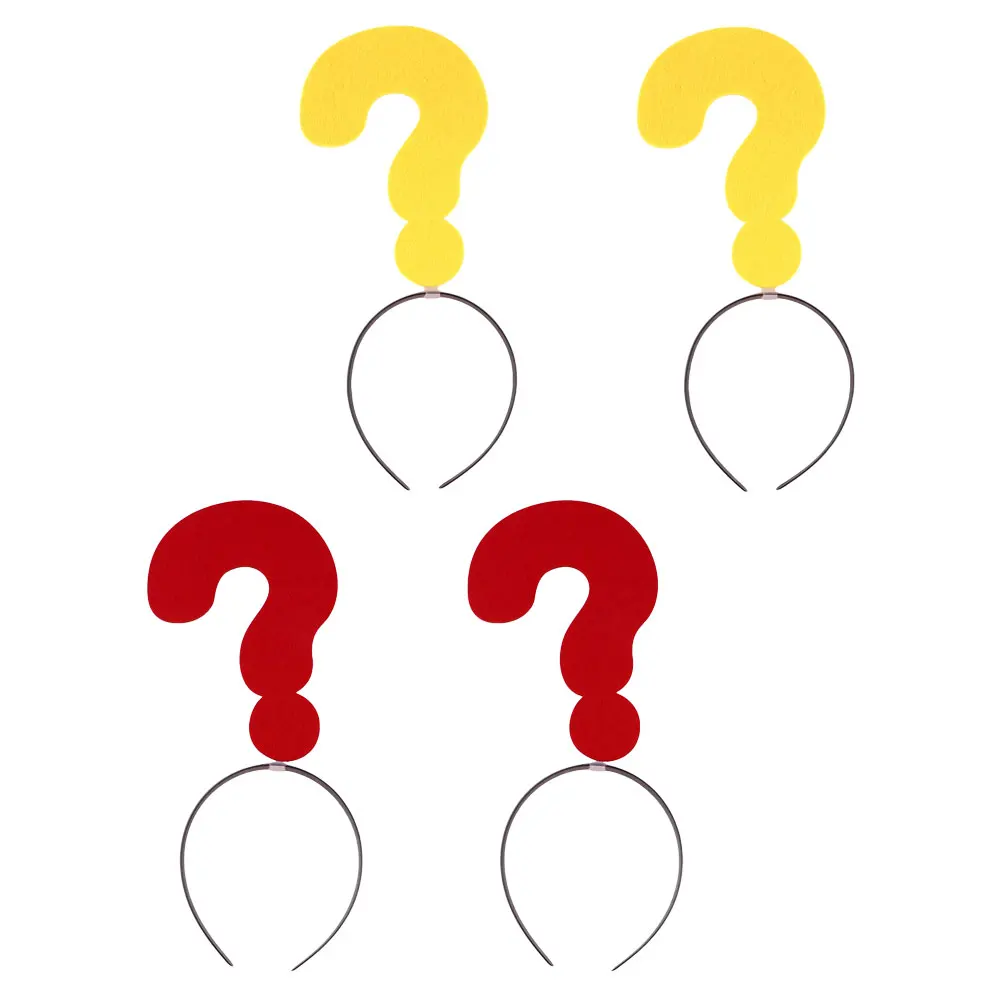 4 Pcs Funny Props Festival Hair Accessory Band With Question Mark Headband Headbands Decorative Headdress Hoops Heart Cosplay
4 Pcs Funny Props Festival Hair Accessory Band With Question Mark Headband Headbands Decorative Headdress Hoops Heart Cosplay