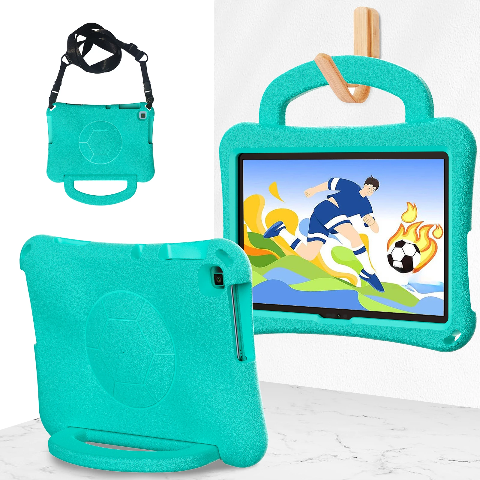 Kids Case for Huawei Matepad SE 10.1 inch 2022 Ags3K-W20 AL20 EVA Soft Football Netting Style Cover with Handle & Shoulder Strap
Kids Case for Huawei Matepad SE 10.1 inch 2022 Ags3K-W20 AL20 EVA Soft Football Netting Style Cover with Handle & Shoulder Strap