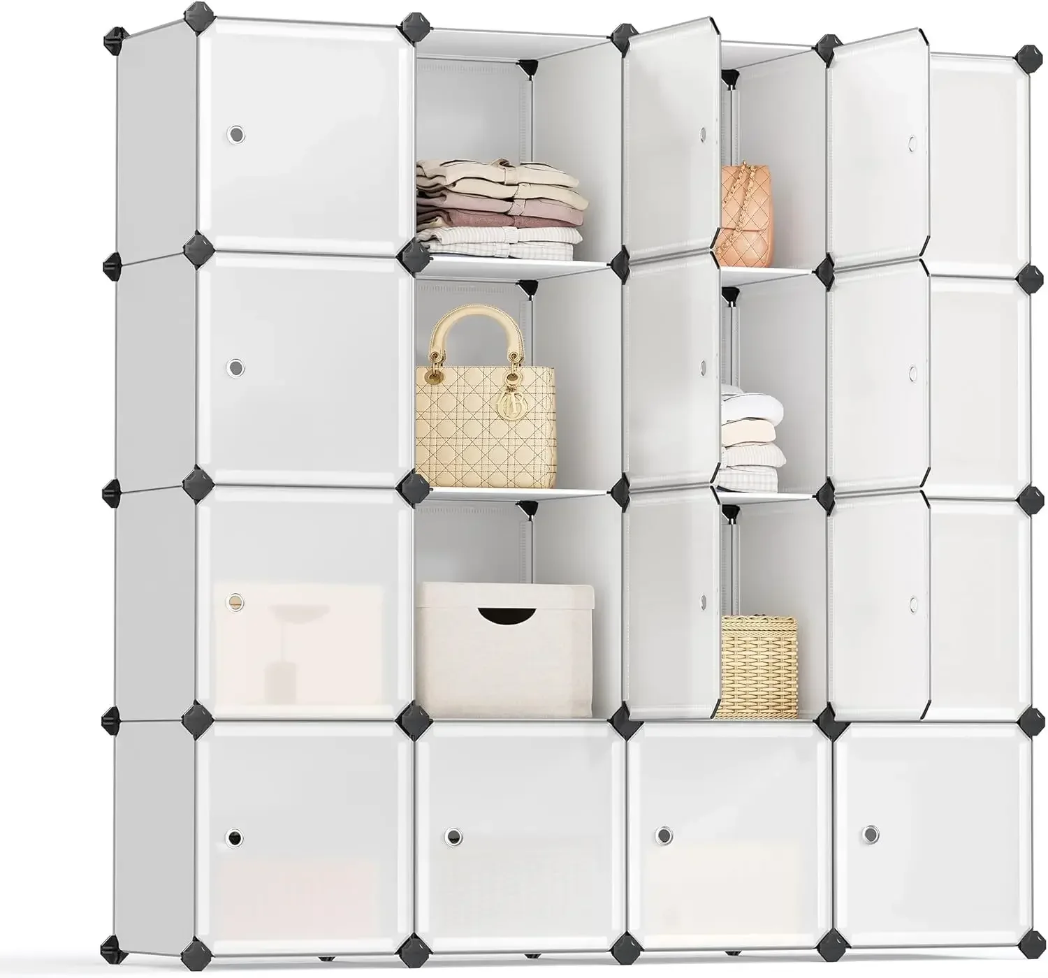 Cube Storage Organizer, Set of 16 Plastic Cubes, Closet Storage Shelves, DIY Plastic Closet Cabinet, Modular Bookcase, Shelving
Cube Storage Organizer, Set of 16 Plastic Cubes, Closet Storage Shelves, DIY Plastic Closet Cabinet, Modular Bookcase, Shelving