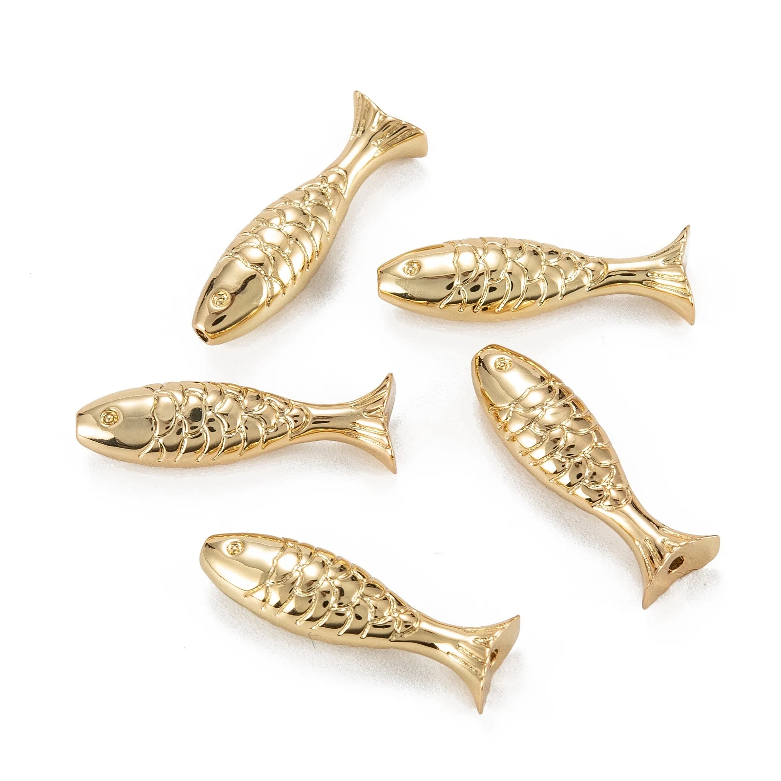 10pc Brass Fish Beads Ocean Fish Spacer Bead 18K Gold Plated for DIY Handmade Earrings Bracelet Jewelry Making Supplies 21x6.5mm
10pc Brass Fish Beads Ocean Fish Spacer Bead 18K Gold Plated for DIY Handmade Earrings Bracelet Jewelry Making Supplies 21x6.5mm