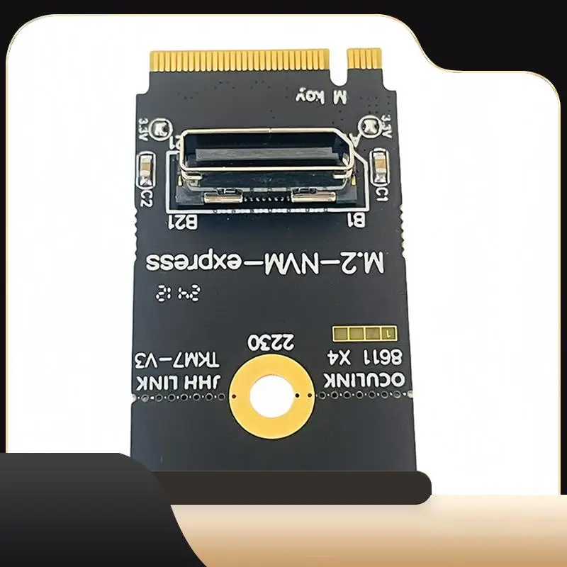 For M.2 NVME To Oculink Female SFF-8612 Adapter PCI-E X4 Adapter Card Support DOCK-OC4 For 2.5Inch NVME U.2(SFF 8639)SSD-T44C
For M.2 NVME To Oculink Female SFF-8612 Adapter PCI-E X4 Adapter Card Support DOCK-OC4 For 2.5Inch NVME U.2(SFF 8639)SSD-T44C