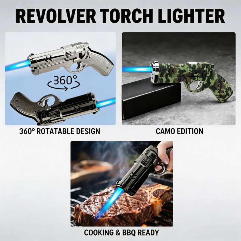 Grade High-Power Turbine Lighter, Windproof Metal Construction, Refillable Butane, Reliable Ignition Tool for Outdoor & Home Use
Grade High-Power Turbine Lighter, Windproof Metal Construction, Refillable Butane, Reliable Ignition Tool for Outdoor & Home Use