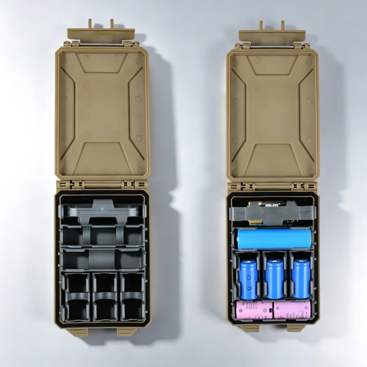 Tactical Box Fit 18650/AAA/CR123A/18350 Battery Storage Molle Hunting Vest Carry Battery Holder Case Modular Equipment
Tactical Box Fit 18650/AAA/CR123A/18350 Battery Storage Molle Hunting Vest Carry Battery Holder Case Modular Equipment