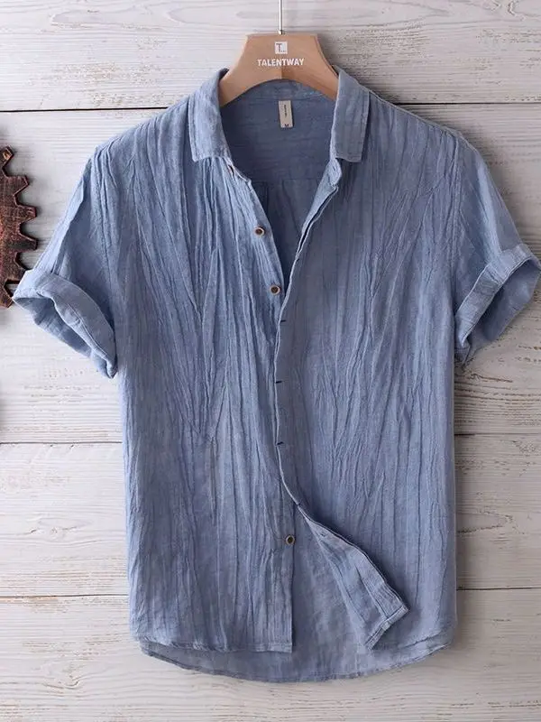 Loose Fit Linen irt f Sve Summer Casual Breathable ex ort Sve irt Japanese Sle Pleated for Youth 300 Pou...
Loose Fit Linen irt f Sve Summer Casual Breathable ex ort Sve irt Japanese Sle Pleated for Youth 300 Pou...