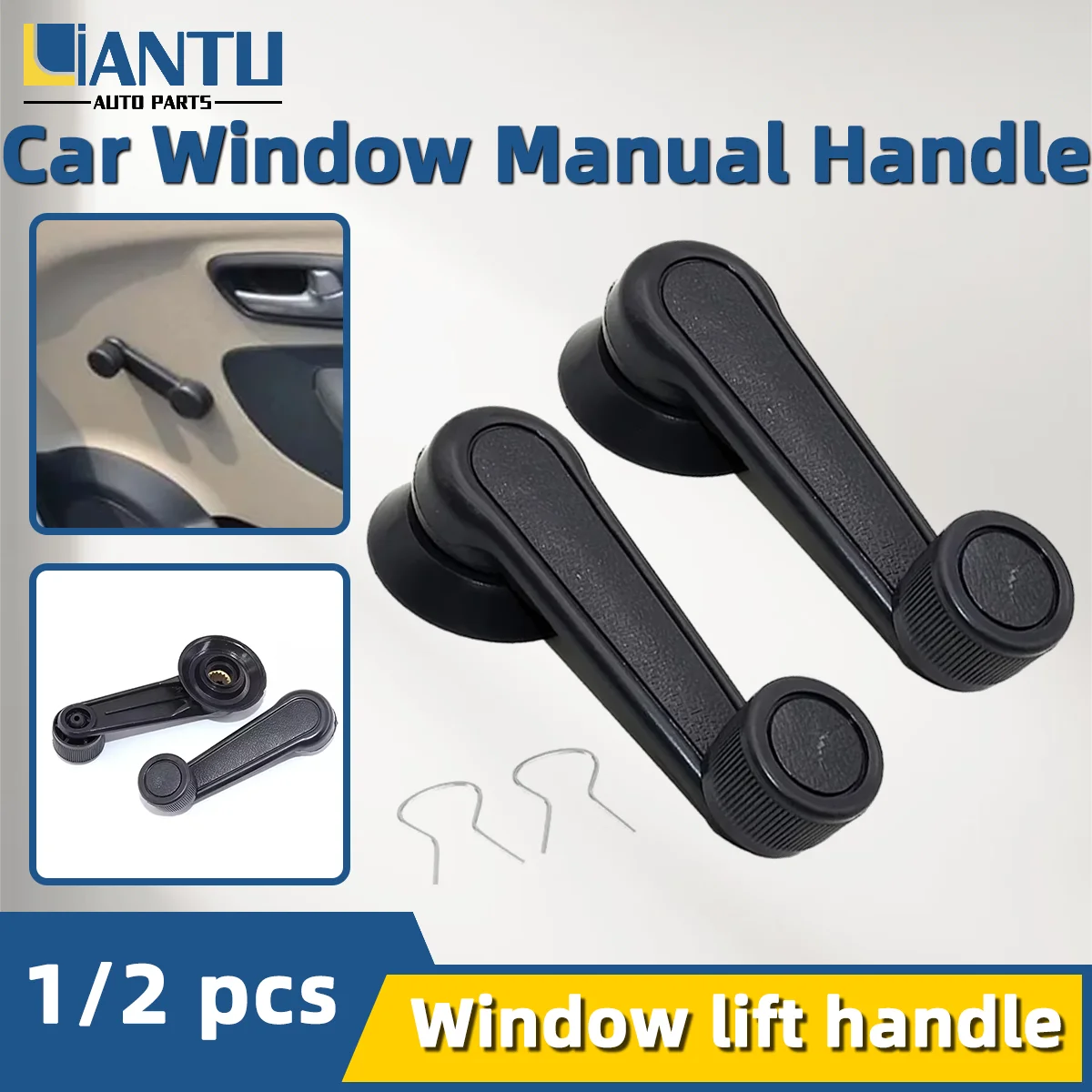 1/2pcs Car Window Regulator High-Quality Black Hand Crank Handle ABS Material Window Rocker Arm Handle Accessories
1/2pcs Car Window Regulator High-Quality Black Hand Crank Handle ABS Material Window Rocker Arm Handle Accessories