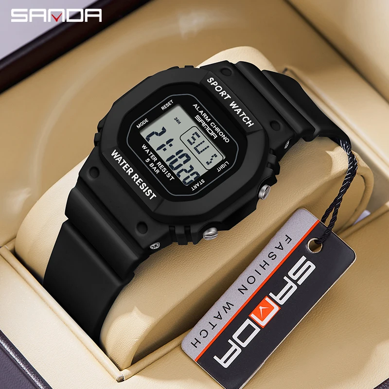 SANDA Fashion Digital Watch Unisex Sports Watches Multifunction Alarm Waterproof Electronic Wrist watch Military Reloj Hombre
SANDA Fashion Digital Watch Unisex Sports Watches Multifunction Alarm Waterproof Electronic Wrist watch Military Reloj Hombre