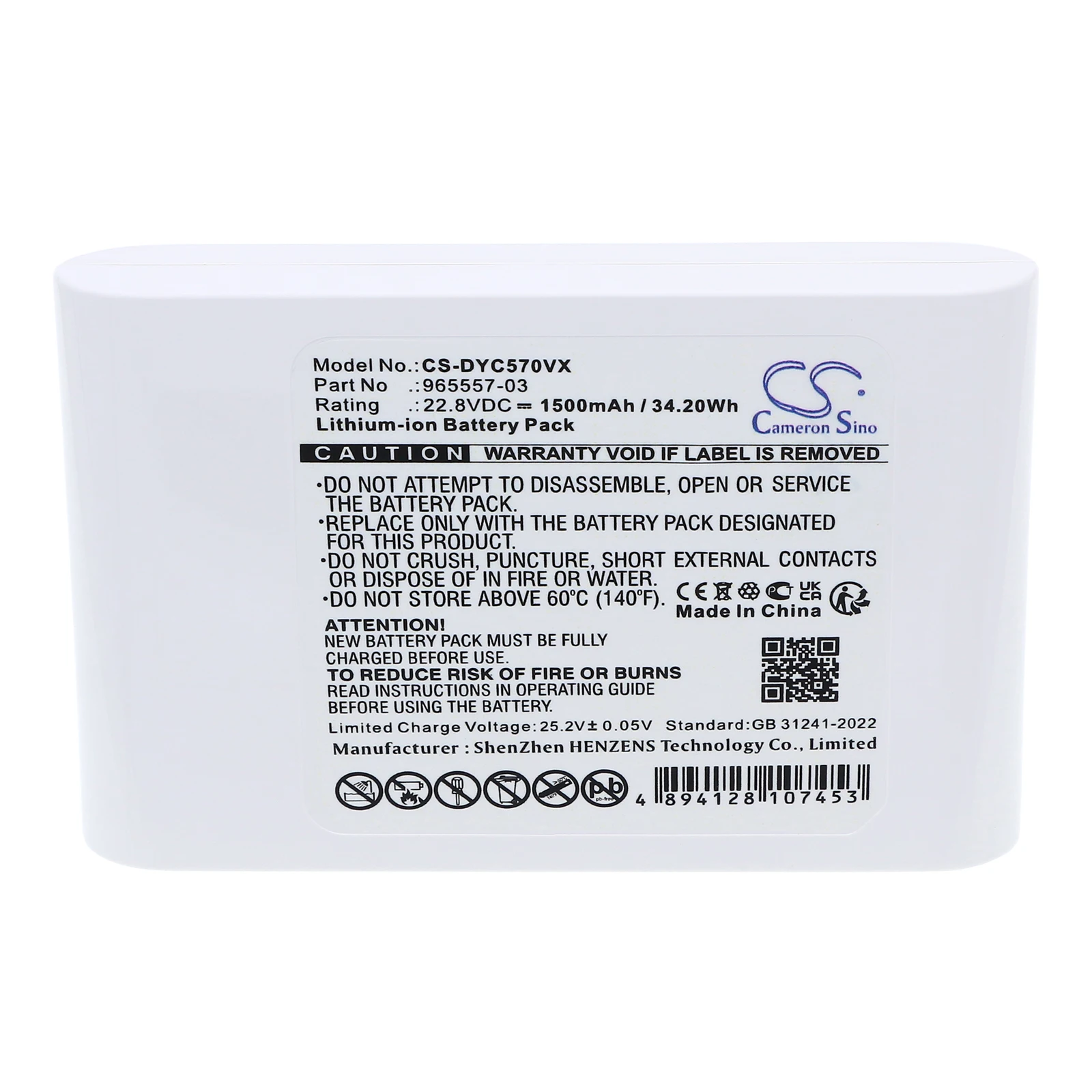 100% NEW22.8V 1500mAh Battery 965557-03,Type-B,917083-01,202932-02 for Dyson DC31 Animal,DC34,DC35,DC35 Multi floor,DC56,DC57
100% NEW22.8V 1500mAh Battery 965557-03,Type-B,917083-01,202932-02 for Dyson DC31 Animal,DC34,DC35,DC35 Multi floor,DC56,DC57